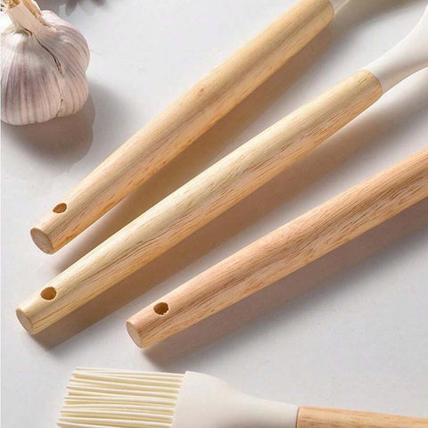 14PCS HEAT RESISTANT SILICONE KITCHENWARE COOKING UTENSILS SET